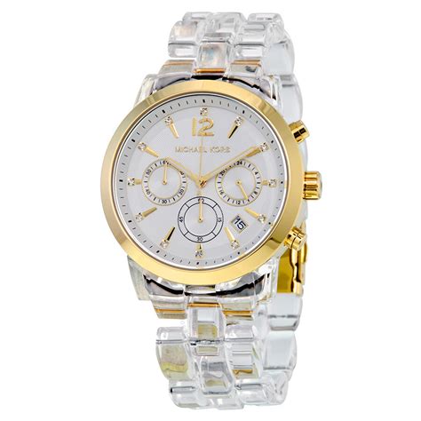 michael kors mk 6200|Audrina Clear Acetate Watch .